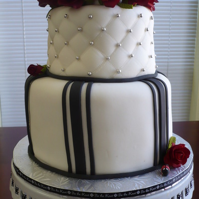 Black And White Wedding Cake