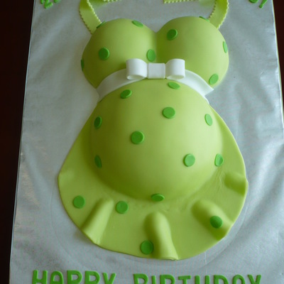 Pregnant Belly Birthday Cake