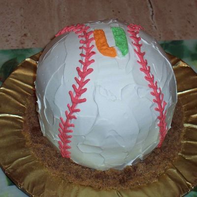 University Of Miami Baseball Cake