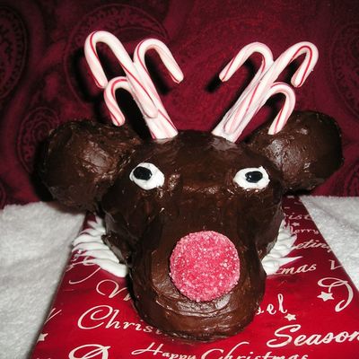 Rudolph The Red Nosed Reindeer Cupcake