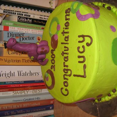 Dino Graduation Cake