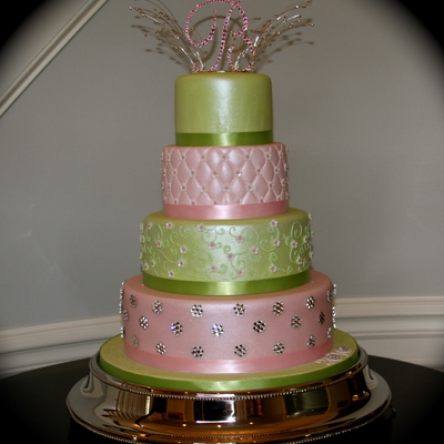 Pink & Green Crystal