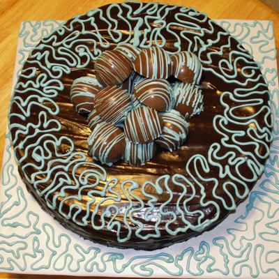 Chocolate Ganache Cake With Truffles