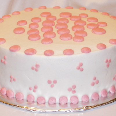 Pretty Pink Polka Dot Cake