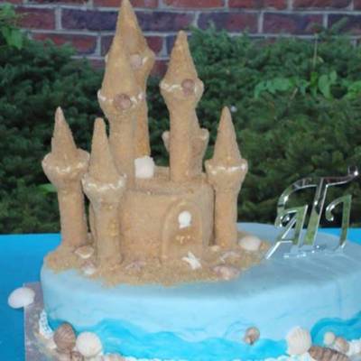 Beach/ocean Wedding Cake