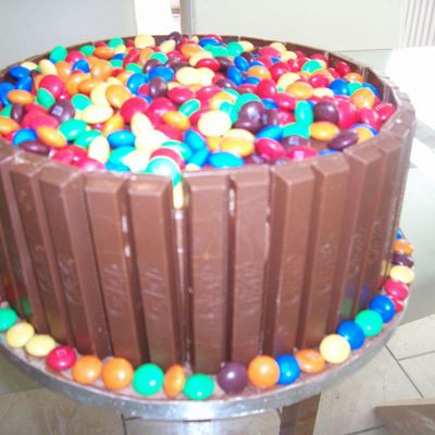 M&ms Birthday Cake