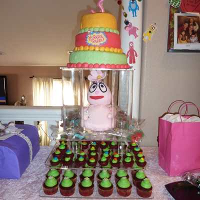 Yo Gabba Gabba Foofa Bday Cake
