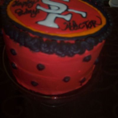 49Er Fan Birthday Cake