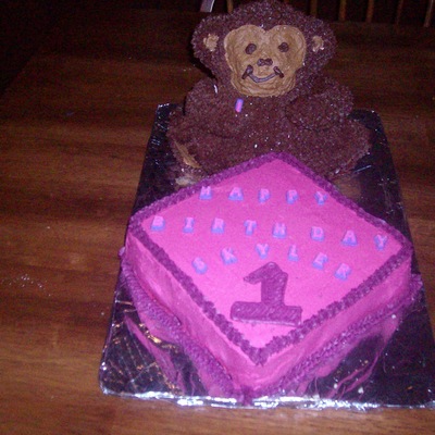 1St Bday Monkey Cake