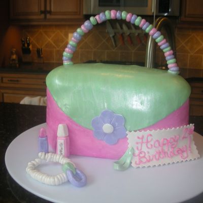 Pink Purse With All The Goodies