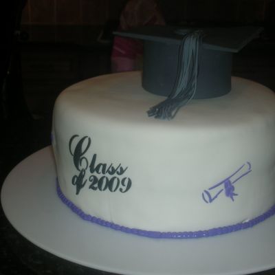 Graduation Hat W/ Stencil