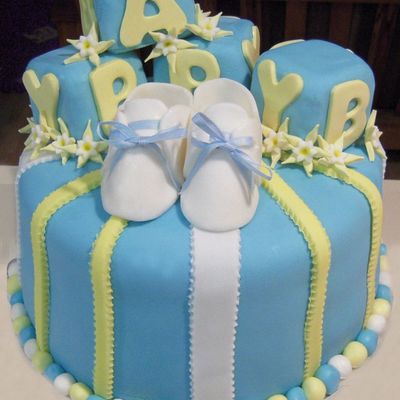 Boy Baby Shower Cake