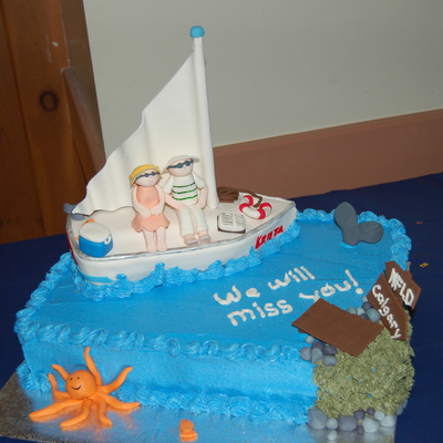 Moving Away Cake