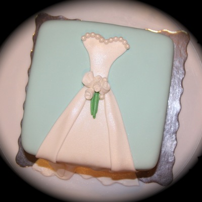 Wedding Dress Shower Cake