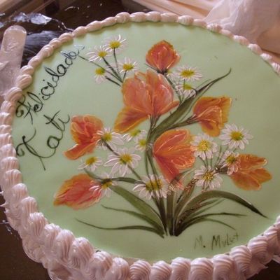 Hand Painted/fondant Cake Flowers