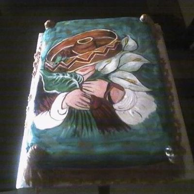 Hand Painted/fondant Cake