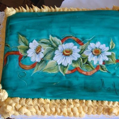 Hand Painted/fondant Cake Flowers