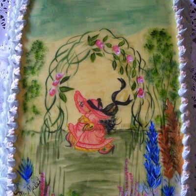 Hand Painted/fondant Cake