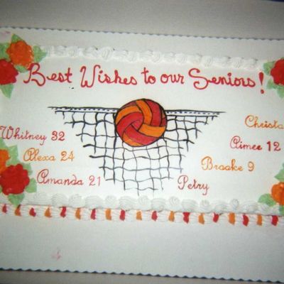 Volleyball Recognition Cake