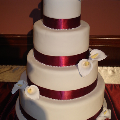 Calla Wedding Cake