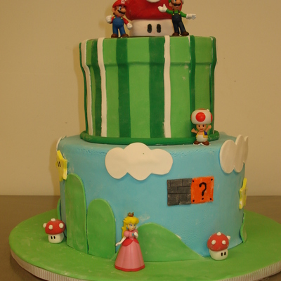 Supermario Brothers Birthday Cake