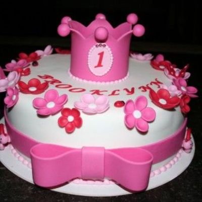 Birthday Cake With Little Crown