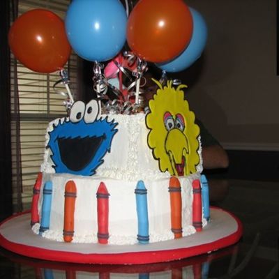 Ciearra's Sesame Street Cake Back