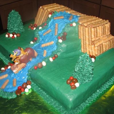 Open Season Birthday Cake