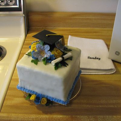 Graduation In Blue And Gold