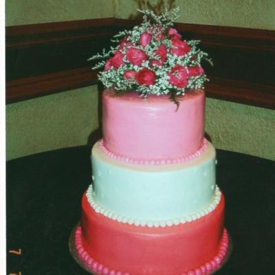 Hot Pink Wedding Cake