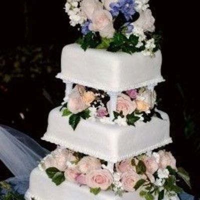 Fondant Covered Wedding Cake