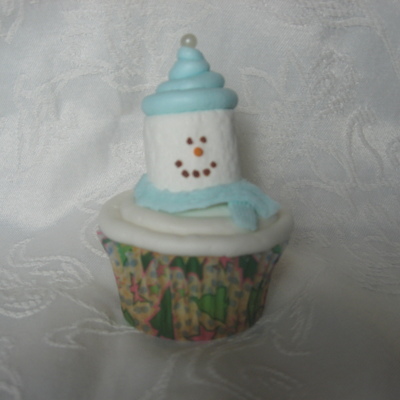 Snowman Cupcake