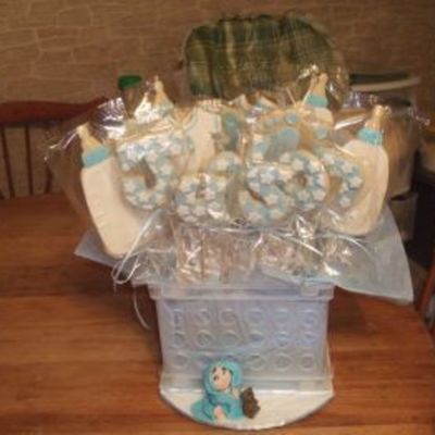 Baby Boy Cookie Bouquet
