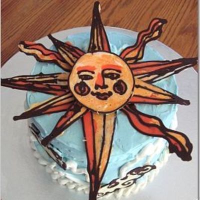 Whimsical Bakehouse Inspired Sun Cake