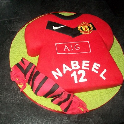 Manchester United Shirt Cake