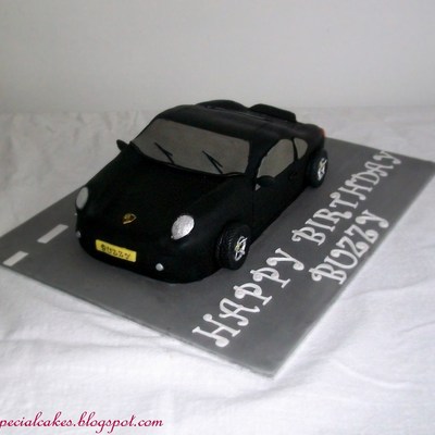 Porsche Car Cake