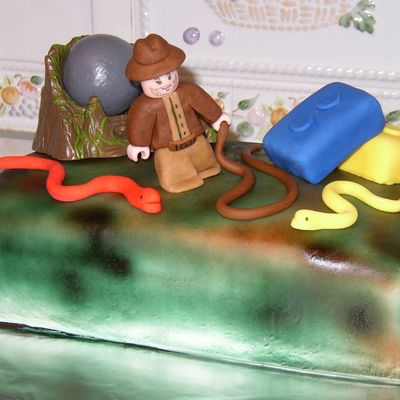 Indiana Jones Lego Cake