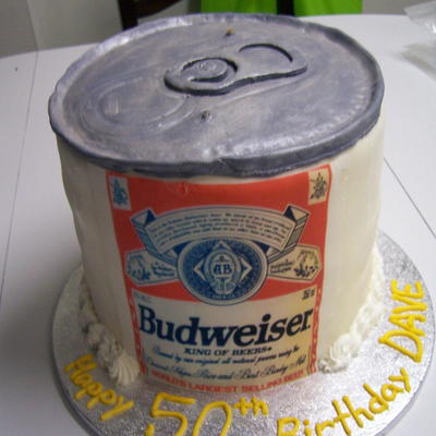 Can Of Bud....birthday Cake