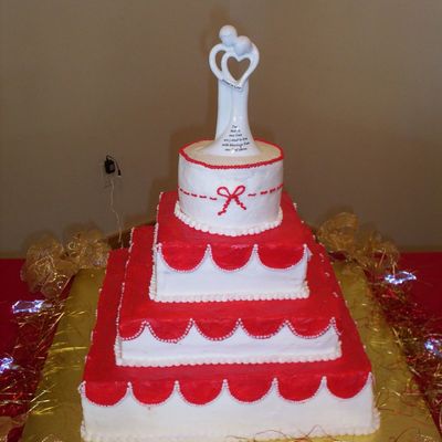 Red Wedding Cake