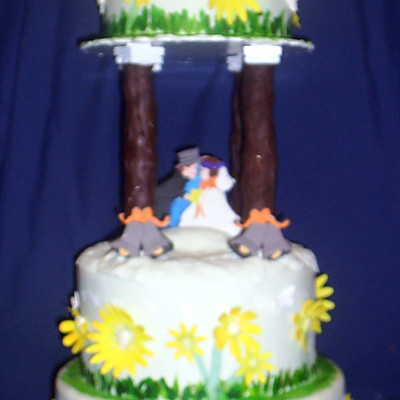 3-Tier Outdoor Wedding Cake