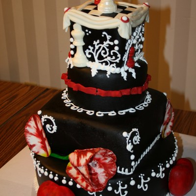 Twilight Saga 4 Tiered Cake
