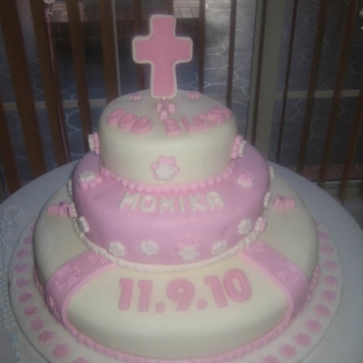 3 Tier First Holy Communion Cake