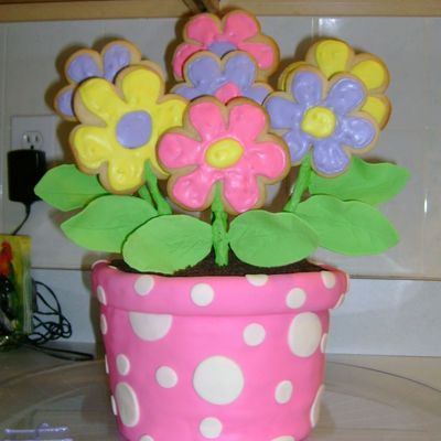 Flower Pot Cake
