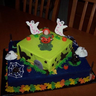 Halloween Baby Shower Cake