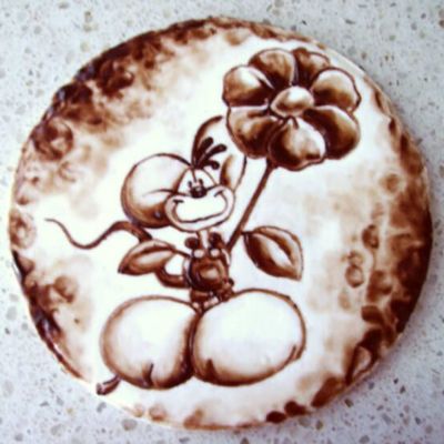 Cocoa Painting On Pastillage