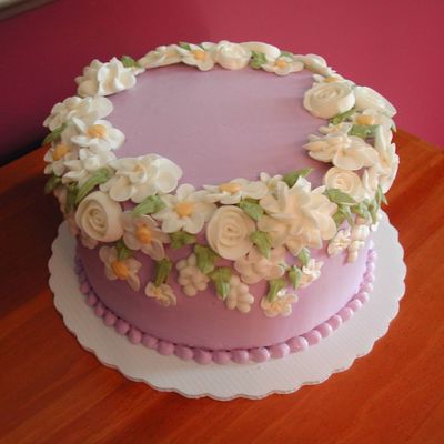 Flowered Birthday Cake