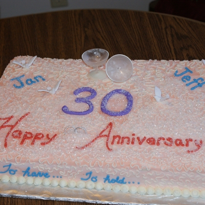 30Th Anniversary Cake