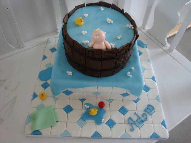 Baby In A Tub Cake