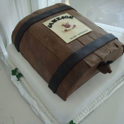 Whiskey Barrel Cake