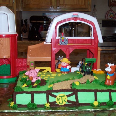 Farm Theme Cake